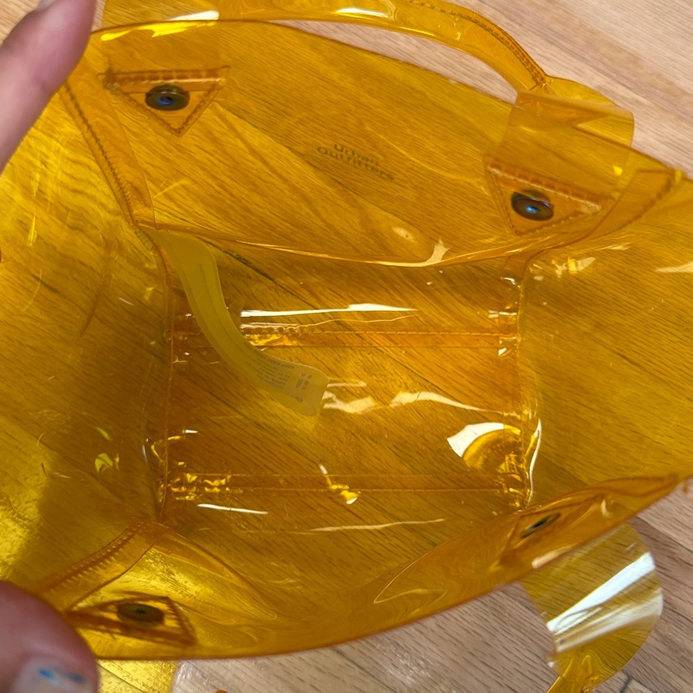 Urban Outfitters Vibrant Yellow Clear Tote - Picture 8 of 9